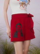 Women's Character Printed Tie Waist Casual Shorts For Summer